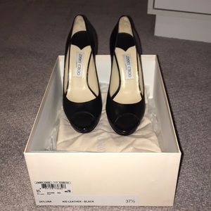 Black Leather Jimmy Choo Pumps